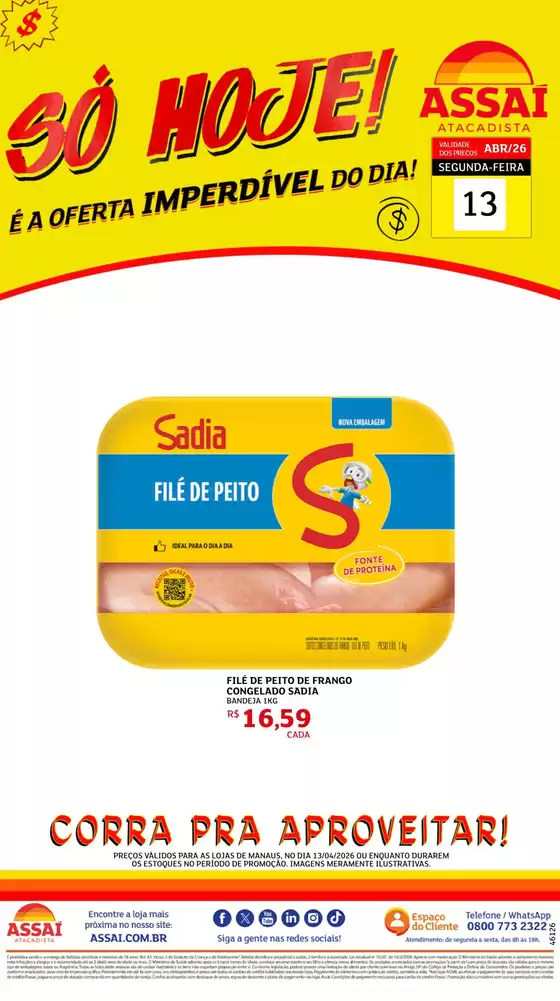 Catálogo Assaí Atacadista | Encarte Assaí Atacadista 46126-74 | 2026-04-13T00:00:00.000Z - 2026-04-13T00:00:00.000Z