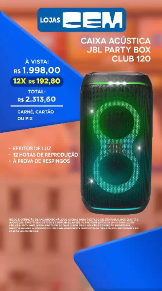 Catálogo Lojas Cem em Laranjal do Jari | Lojas Cem ofertas ! | 2026-04-14T00:00:00.000Z - 2026-04-14T00:00:00.000Z