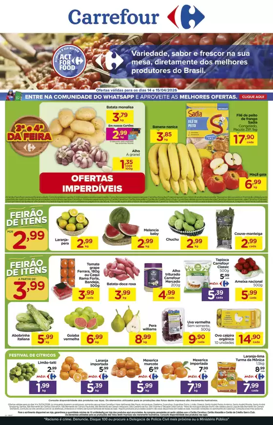Catálogo Carrefour | Melhores ofertas para compradores econômicos | 2026-04-14T00:00:00.000Z - 2026-04-15T00:00:00.000Z