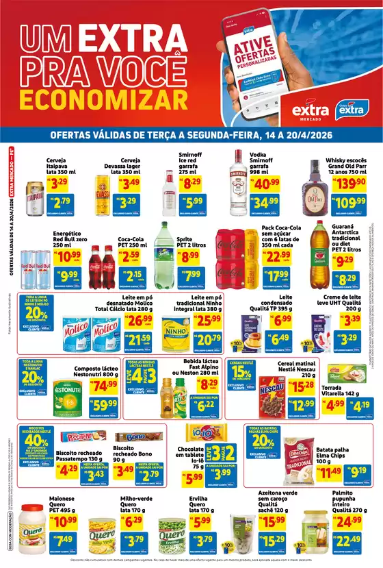 Catálogo Mercado Extra | Ofertas especiais para você | 2026-04-14T00:00:00.000Z - 2026-04-20T00:00:00.000Z