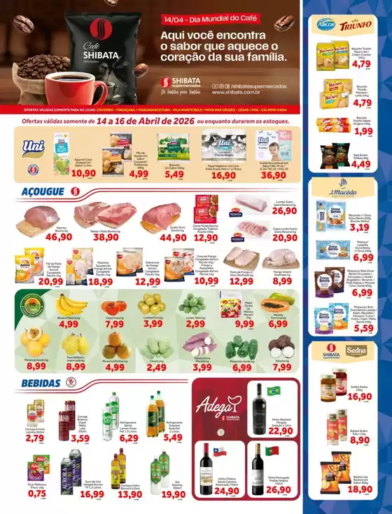 Catálogo Shibata Supermercados | Melhores ofertas para todos os clientes | 2026-04-14T00:00:00.000Z - 2026-04-16T00:00:00.000Z