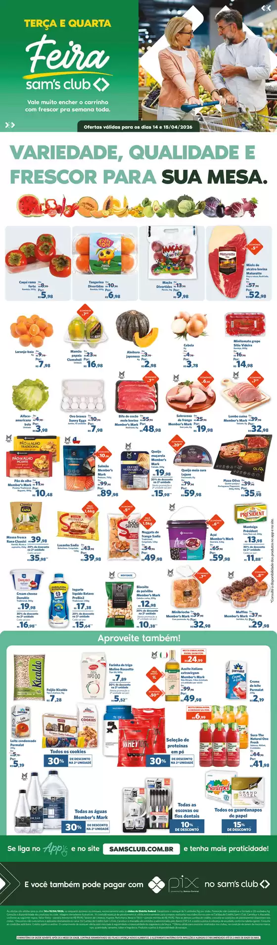 Catálogo Sam's Club | OFERTAS FEIRA | 2026-04-14T00:00:00.000Z - 2026-04-15T00:00:00.000Z