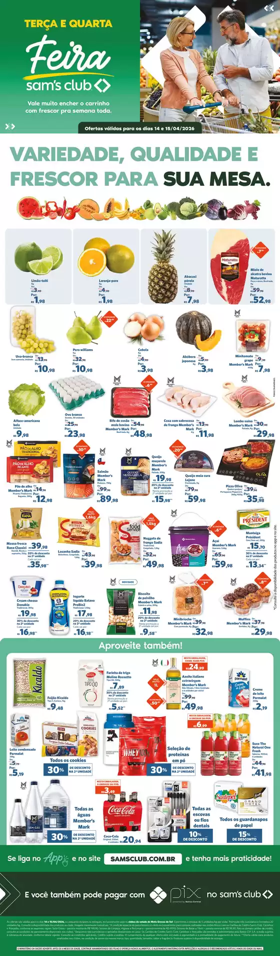 Catálogo Sam's Club | Melhores ofertas para todos os clientes | 2026-04-14T00:00:00.000Z - 2026-04-15T00:00:00.000Z