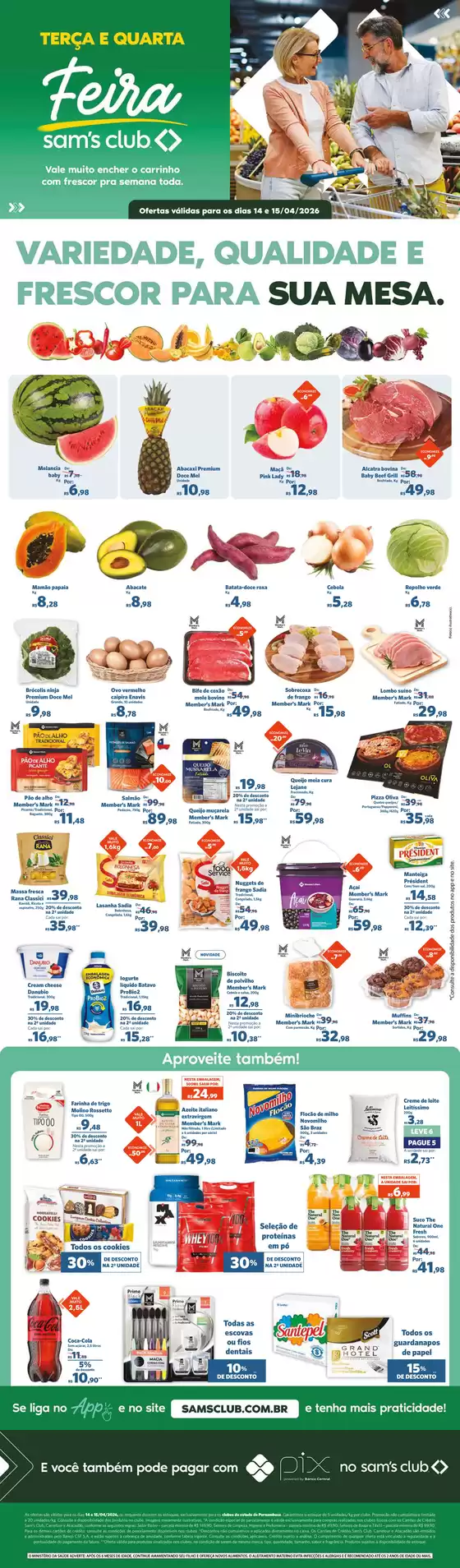 Catálogo Sam's Club | Melhores ofertas e descontos | 2026-04-14T00:00:00.000Z - 2026-04-15T00:00:00.000Z
