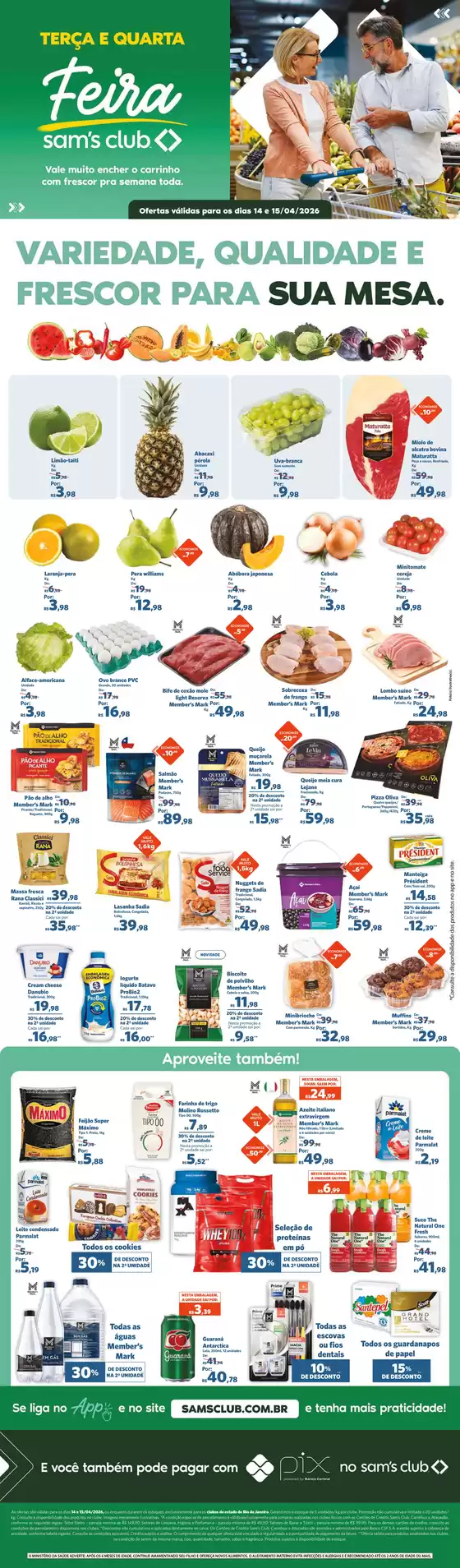 Catálogo Sam's Club | Ofertas exclusivas e pechinchas | 2026-04-14T00:00:00.000Z - 2026-04-15T00:00:00.000Z