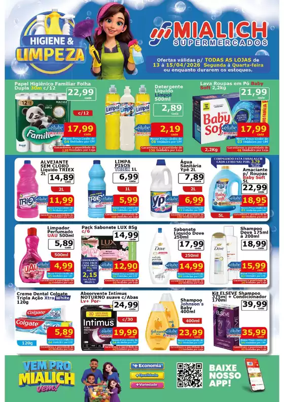 Catálogo Mialich Supermercados | Encarte Mialich Supermercados | 2026-04-13T00:00:00.000Z - 2026-04-15T00:00:00.000Z