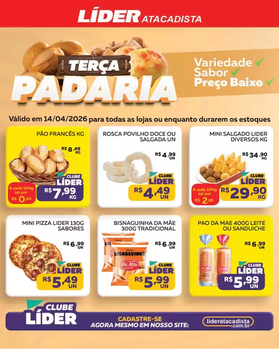 Catálogo Líder Atacadista | TERÇA DA PADARIA | 2026-04-14T00:00:00.000Z - 2026-04-14T00:00:00.000Z