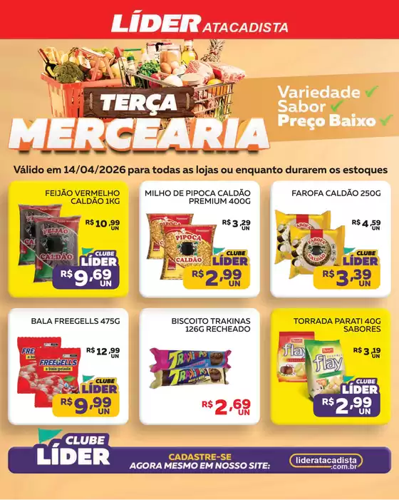 Catálogo Líder Atacadista | TERÇA DA MERCEARIA | 2026-04-14T00:00:00.000Z - 2026-04-14T00:00:00.000Z
