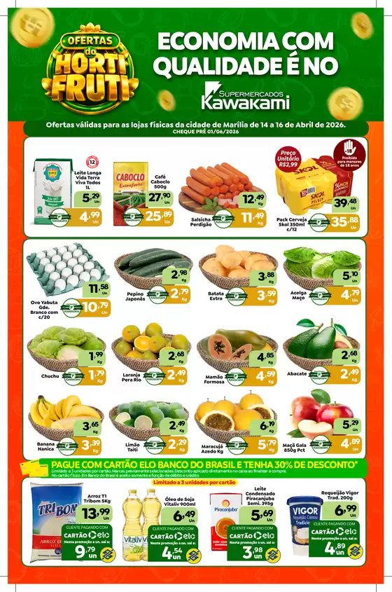 Catálogo Supermercados Kawakami | Ofertas - Marília | 2026-04-14T00:00:00.000Z - 2026-04-16T00:00:00.000Z