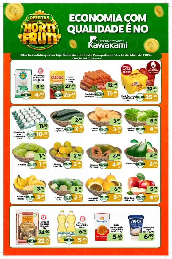 Catálogo Supermercados Kawakami | Ofertas - Penápolis | 2026-04-14T00:00:00.000Z - 2026-04-16T00:00:00.000Z