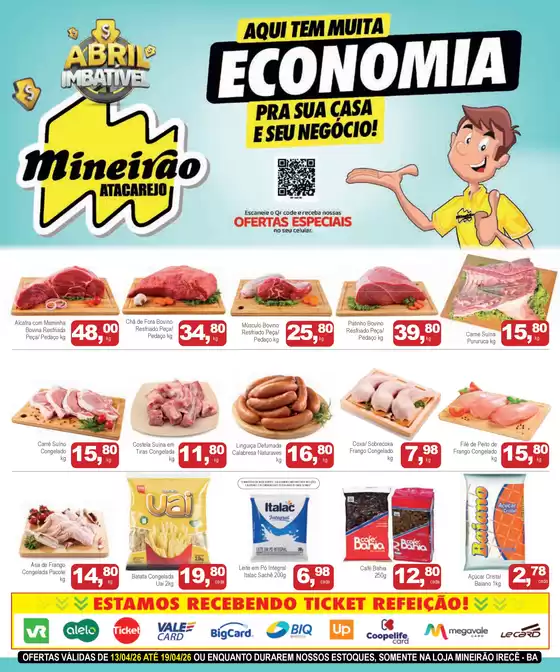 Catálogo Mineirão Atacarejo | MINEIRAO ATACAREJO IRECE 13.04 A 19.04 | 2026-04-13T00:00:00.000Z - 2026-04-19T00:00:00.000Z