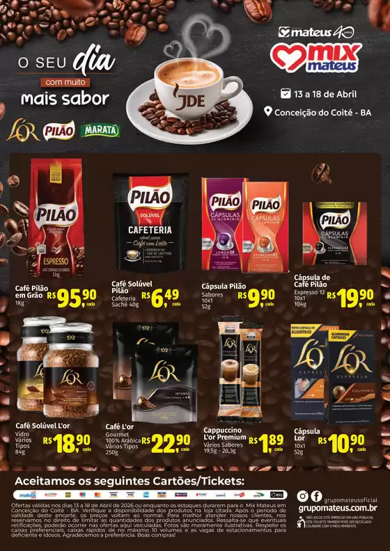 Catálogo Supermercados Mateus | Trade Jde | 2026-04-14T00:00:00.000Z - 2026-04-18T00:00:00.000Z