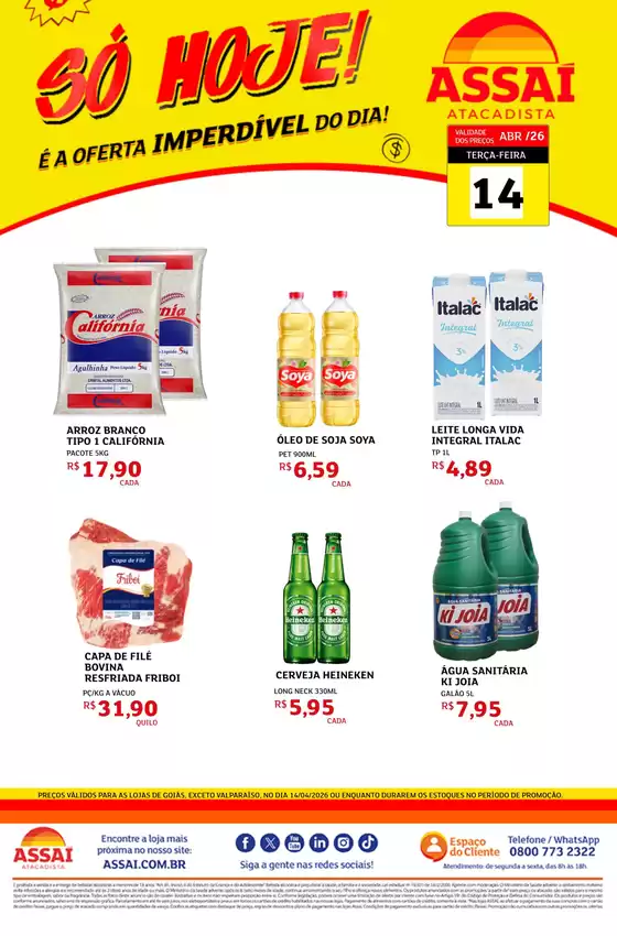 Catálogo Assaí Atacadista | Encarte Assaí Atacadista 46235-822 | 2026-04-14T00:00:00.000Z - 2026-04-14T00:00:00.000Z