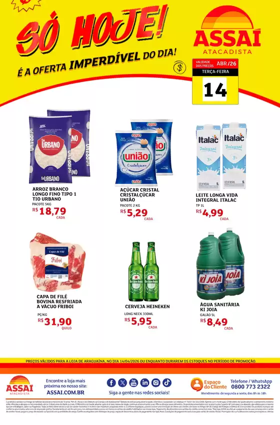 Catálogo Assaí Atacadista | Encarte Assaí Atacadista 46235-813 | 2026-04-14T00:00:00.000Z - 2026-04-14T00:00:00.000Z