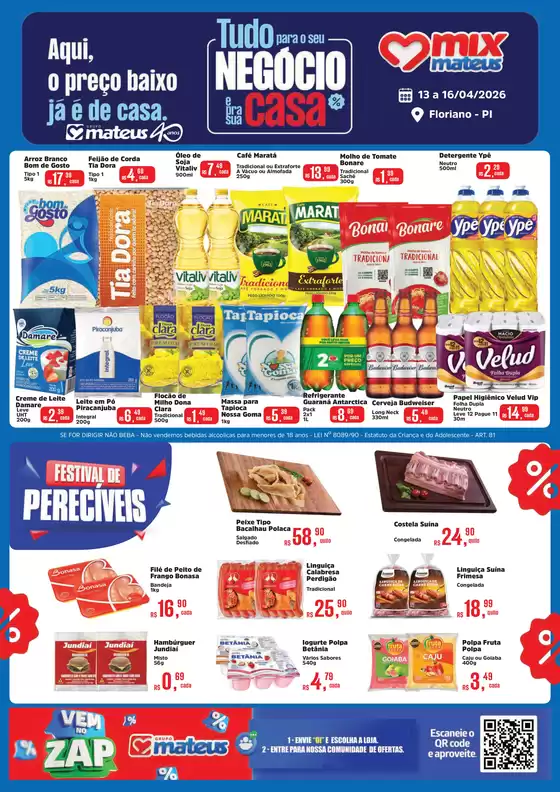 Catálogo Supermercados Mateus | Tudo Para sua Casa e Negocio | 2026-04-14T00:00:00.000Z - 2026-04-16T00:00:00.000Z
