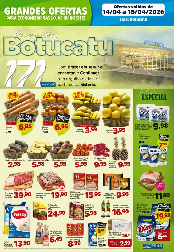 Catálogo Confiança Supermercados | Tabloide botucatu 1404 2026 WPP | 2026-04-14T00:00:00.000Z - 2026-04-16T00:00:00.000Z
