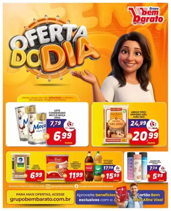 Catálogo Supermercado Bem Barato | Oferta do Dia | 2026-04-14T00:00:00.000Z - 2026-04-20T00:00:00.000Z