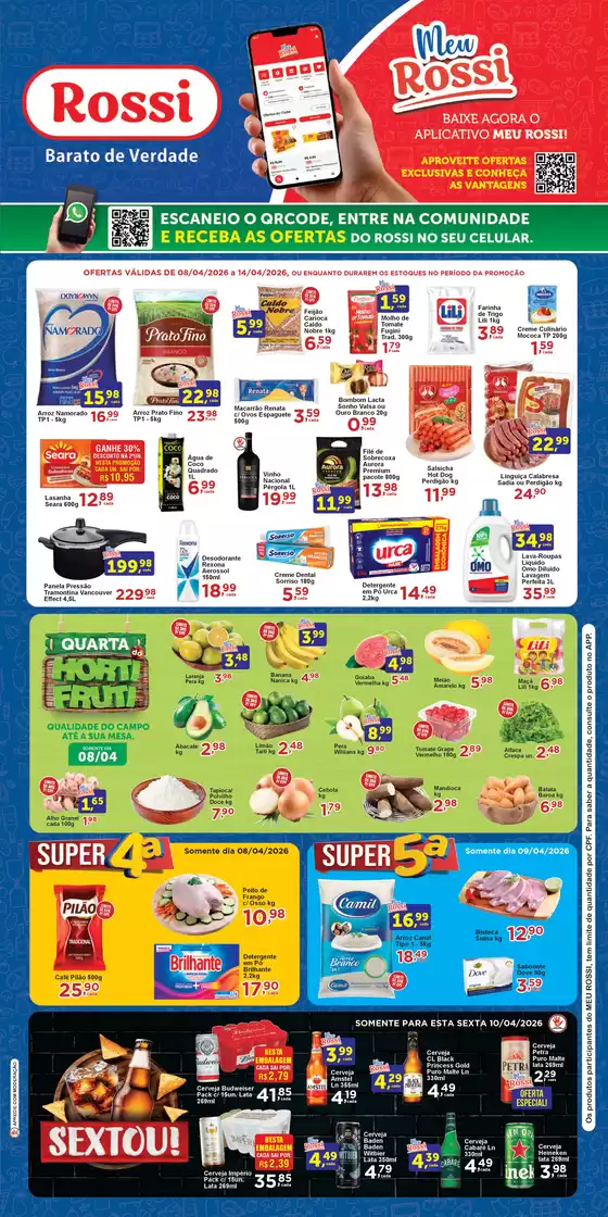 Catálogo Rossi Supermercados em Apucarana | Ofertas Da Semana | 2026-04-14T00:00:00.000Z - 2026-04-14T00:00:00.000Z