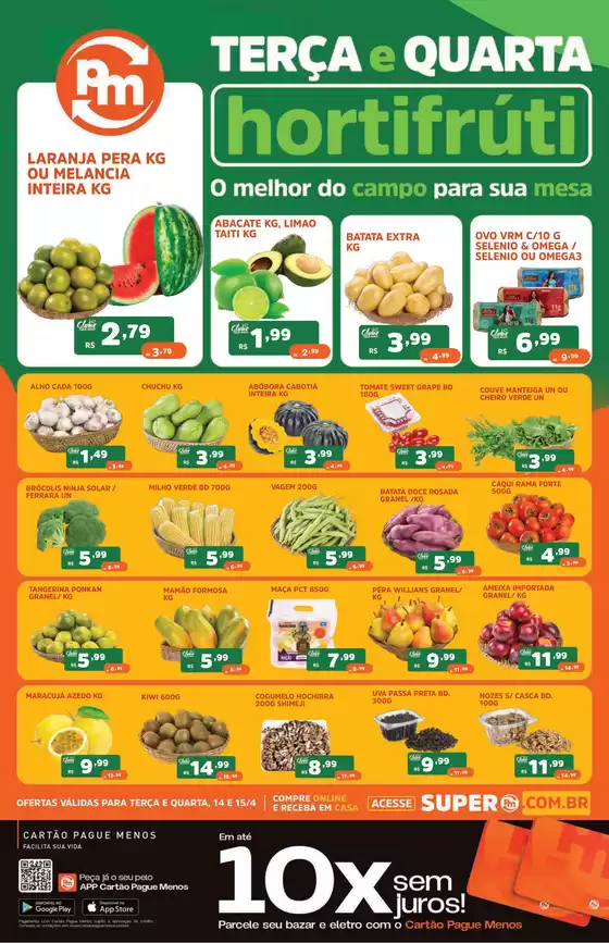 Catálogo Supermercados Pague Menos em Apucarana | Terça e Quarta | 2026-04-14T00:00:00.000Z - 2026-04-15T00:00:00.000Z