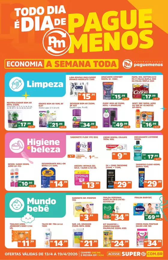 Catálogo Supermercados Pague Menos em Apucarana | Todo Dia é Dia De PM | 2026-04-14T00:00:00.000Z - 2026-04-19T00:00:00.000Z