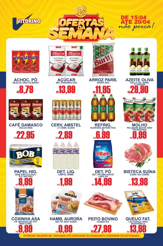 Catálogo Supermercado Vitorino em Apucarana | Ofertas da Semana | 2026-04-15T00:00:00.000Z - 2026-04-20T00:00:00.000Z