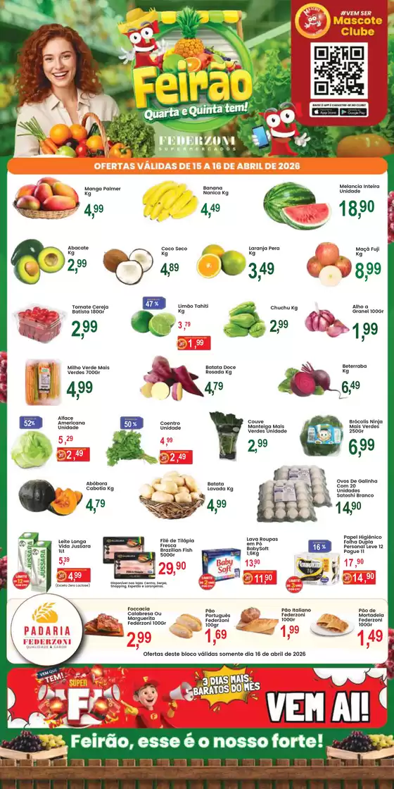 Catálogo Federzoni Supermercados | Feirão | 2026-04-15T00:00:00.000Z - 2026-04-16T00:00:00.000Z
