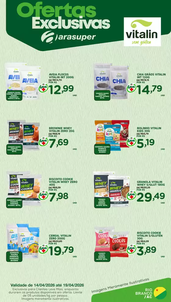 Catálogo Araújo Supermercados | EXCLUSIVA VITALIN | 2026-04-14T00:00:00.000Z - 2026-04-19T00:00:00.000Z