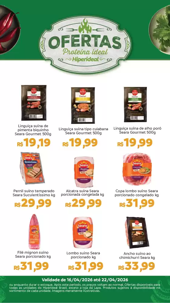 Catálogo Hiperideal Supermercados | Ofertas especiais para você | 2026-04-15T00:00:00.000Z - 2026-04-22T00:00:00.000Z
