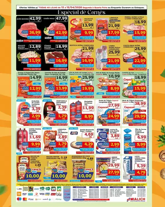 Catálogo Mialich Supermercados em Apiaí | Grandes descontos em produtos selecionados | 2026-04-13T00:00:00.000Z - 2026-04-15T00:00:00.000Z