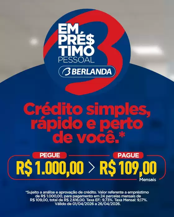 Catálogo Berlanda em Mata | Encarte Berlanda | 2026-04-01T00:00:00.000Z - 2026-04-26T00:00:00.000Z