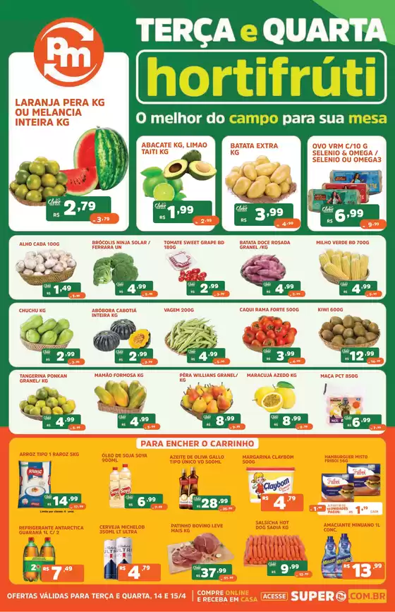 Catálogo Supermercados Pague Menos em Mogi Guaçu | Tabloide 2 dias de economia cluster2 | 2026-04-14T00:00:00.000Z - 2026-04-15T00:00:00.000Z