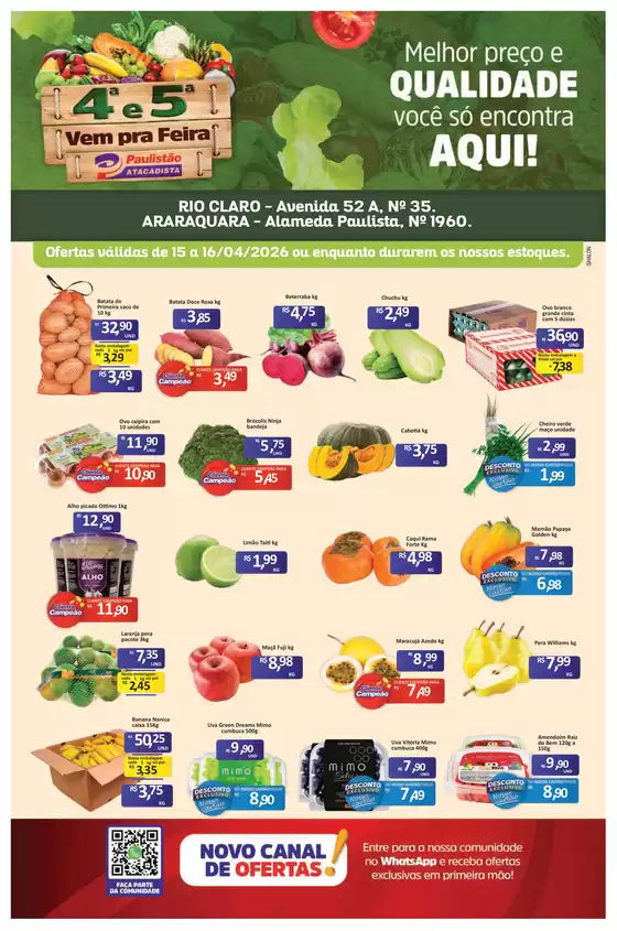 Catálogo Paulistão Atacadista | Encarte Paulistão Atacadista | 2026-04-15T00:00:00.000Z - 2026-04-16T00:00:00.000Z