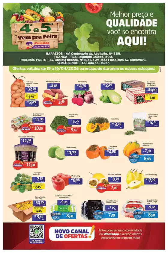 Catálogo Paulistão Atacadista | Ofertas e promoções atuais | 2026-04-15T00:00:00.000Z - 2026-04-16T00:00:00.000Z