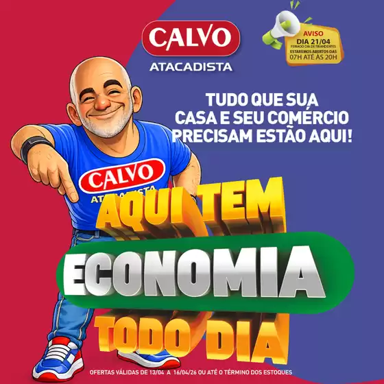 Catálogo Calvo Atacadista | Descubra ofertas atraentes | 2026-04-13T00:00:00.000Z - 2026-04-16T00:00:00.000Z