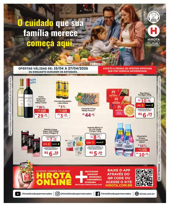 Catálogo Hirota Food Supermercado | Tabloide Super Quinzenal 15 a 27 04 2026 | 2026-04-15T00:00:00.000Z - 2026-04-27T00:00:00.000Z