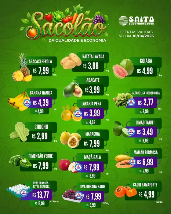 Catálogo Saito Supermercados | Ótima oferta para caçadores de pechinchas | 2026-04-16T00:00:00.000Z - 2026-04-16T00:00:00.000Z