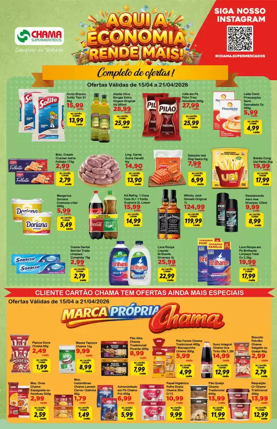 Catálogo Chama Supermercados | Nossas melhores ofertas para você | 2026-04-15T00:00:00.000Z - 2026-04-21T00:00:00.000Z