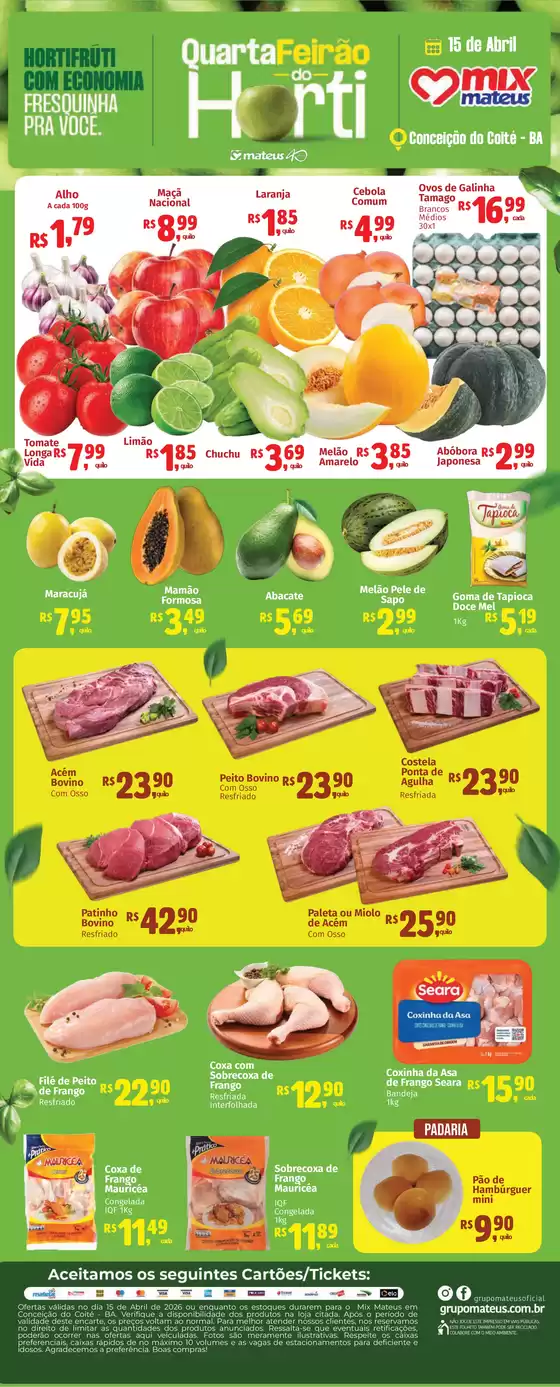 Catálogo Supermercados Mateus | Quarta do Hort | 2026-04-15T00:00:00.000Z - 2026-04-15T00:00:00.000Z