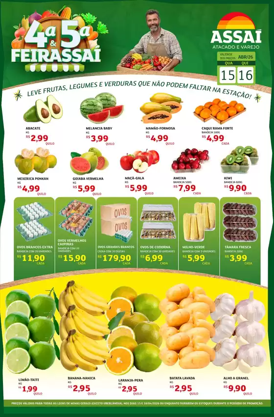 Catálogo Assaí Atacadista | Encarte Assaí Atacadista 45933-676 | 2026-04-15T00:00:00.000Z - 2026-04-16T00:00:00.000Z