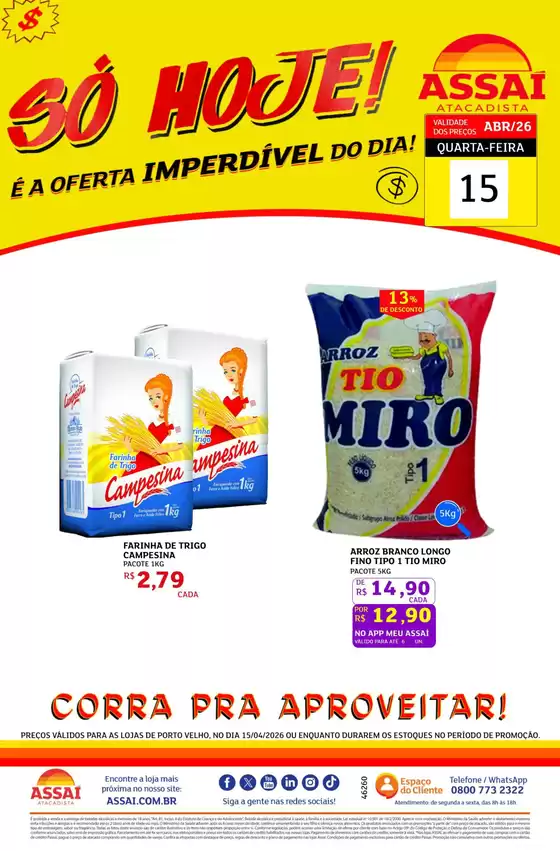 Catálogo Assaí Atacadista | Encarte Assaí Atacadista 46260-38 | 2026-04-15T00:00:00.000Z - 2026-04-15T00:00:00.000Z