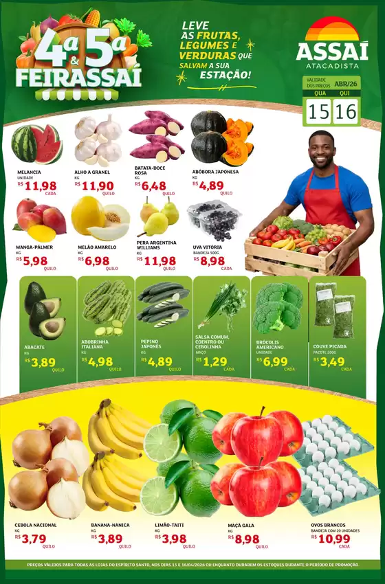 Catálogo Assaí Atacadista | Encarte Assaí Atacadista 46039 | 2026-04-15T00:00:00.000Z - 2026-04-16T00:00:00.000Z