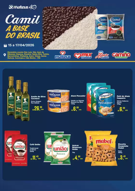 Catálogo Supermercados Mateus | Exclusivo Camil | 2026-04-15T00:00:00.000Z - 2026-04-17T00:00:00.000Z