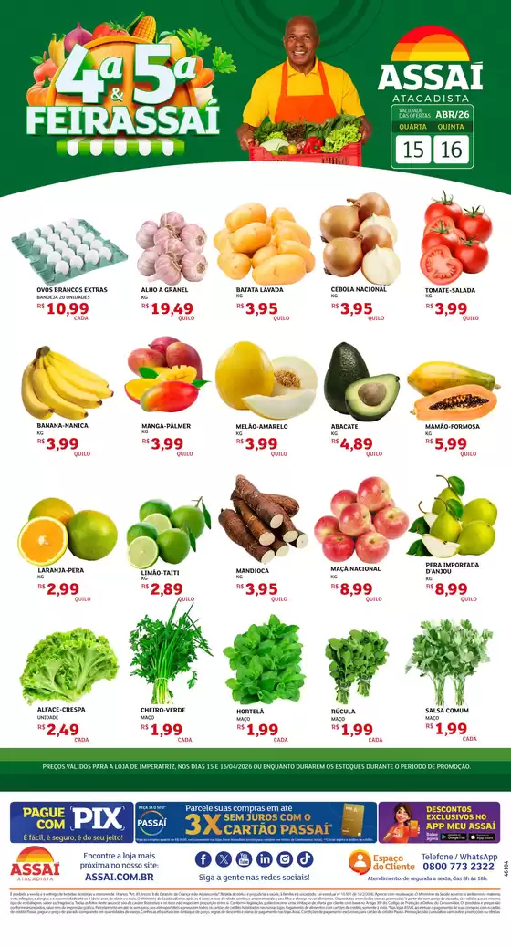 Catálogo Assaí Atacadista | Encarte Assaí Atacadista 46104-83 | 2026-04-15T00:00:00.000Z - 2026-04-16T00:00:00.000Z