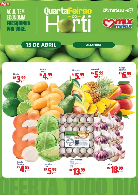 Catálogo Supermercados Mateus | Quarta do Hortifruti | 2026-04-15T00:00:00.000Z - 2026-04-15T00:00:00.000Z