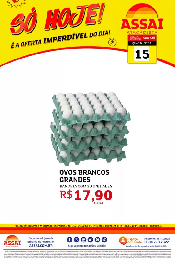 Catálogo Assaí Atacadista | Encarte Assaí Atacadista 46293-16 | 2026-04-15T00:00:00.000Z - 2026-04-15T00:00:00.000Z