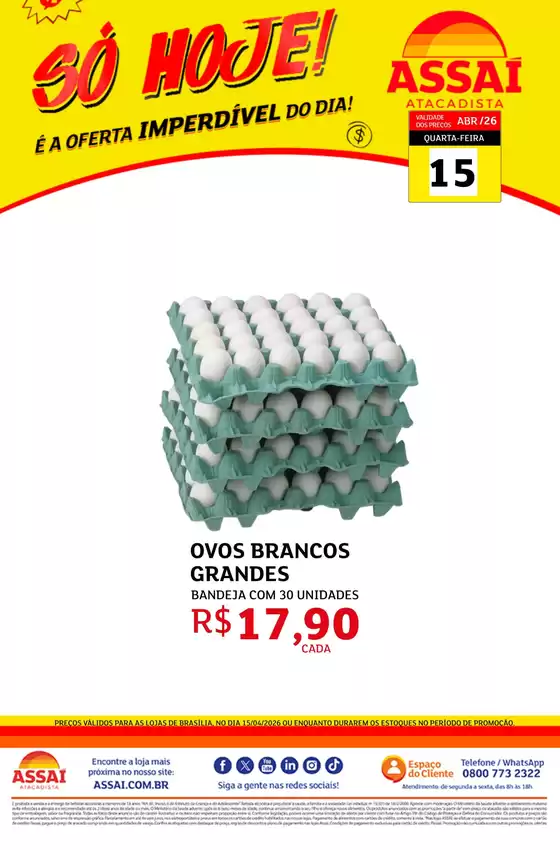 Catálogo Assaí Atacadista em Moreilândia | Encarte Assaí Atacadista 46293-226 | 2026-04-15T00:00:00.000Z - 2026-04-15T00:00:00.000Z