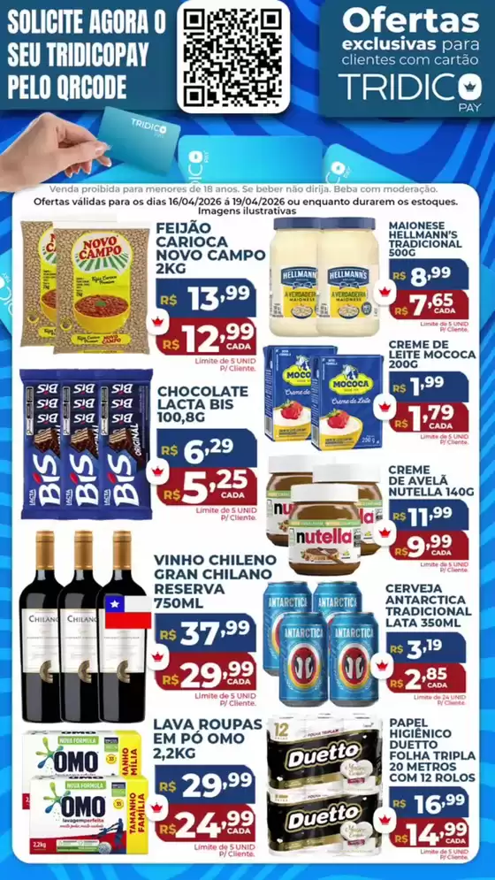 Catálogo Supermercados Tridico | Ofertas | 2026-04-16T00:00:00.000Z - 2026-04-19T00:00:00.000Z
