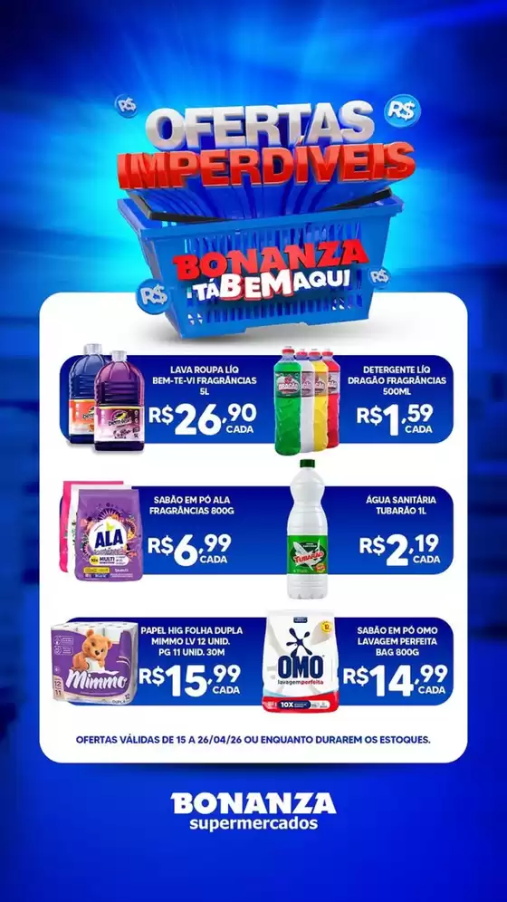 Catálogo Bonanza Supermercados | Ofertas Imperdíveis | 2026-04-16T00:00:00.000Z - 2026-04-26T00:00:00.000Z