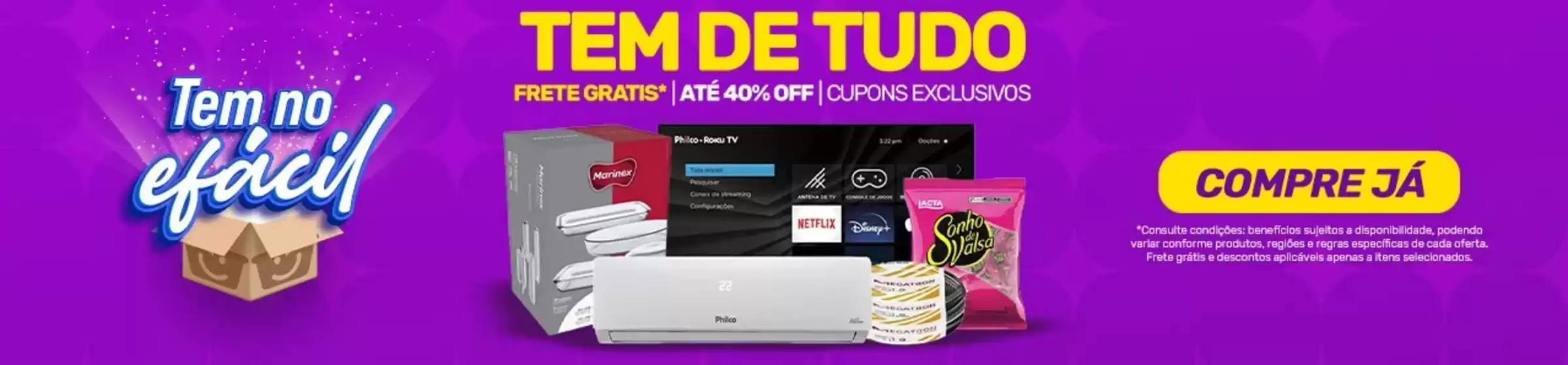 Catálogo eFácil | Tem no eFácil! | 2026-04-16T00:00:00.000Z - 2026-04-30T00:00:00.000Z