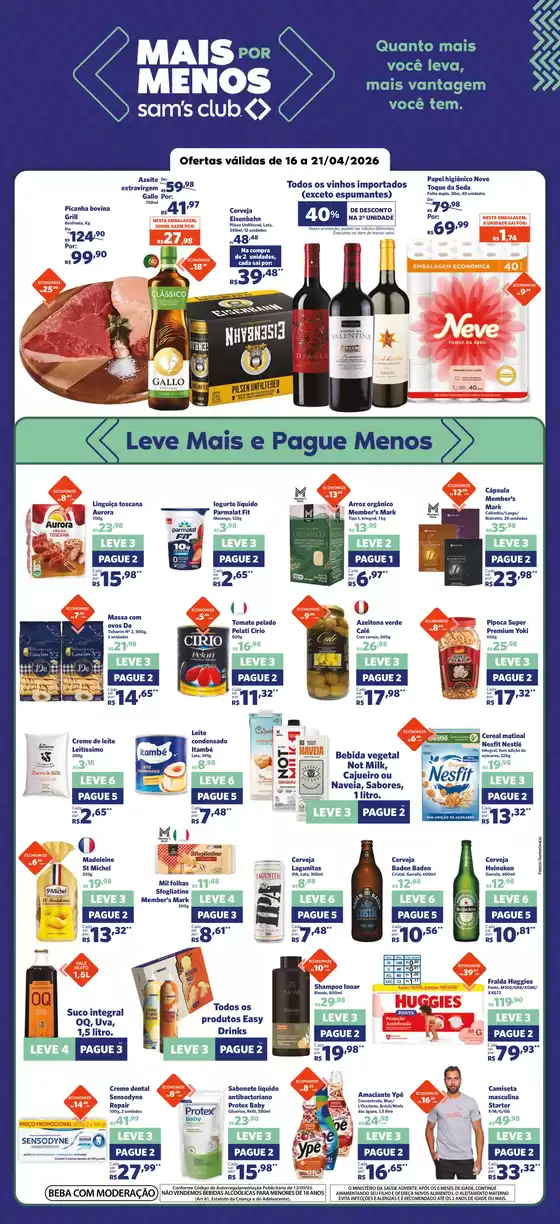 Catálogo Sam's Club | Novas ofertas para descobrir | 2026-04-16T00:00:00.000Z - 2026-04-21T00:00:00.000Z